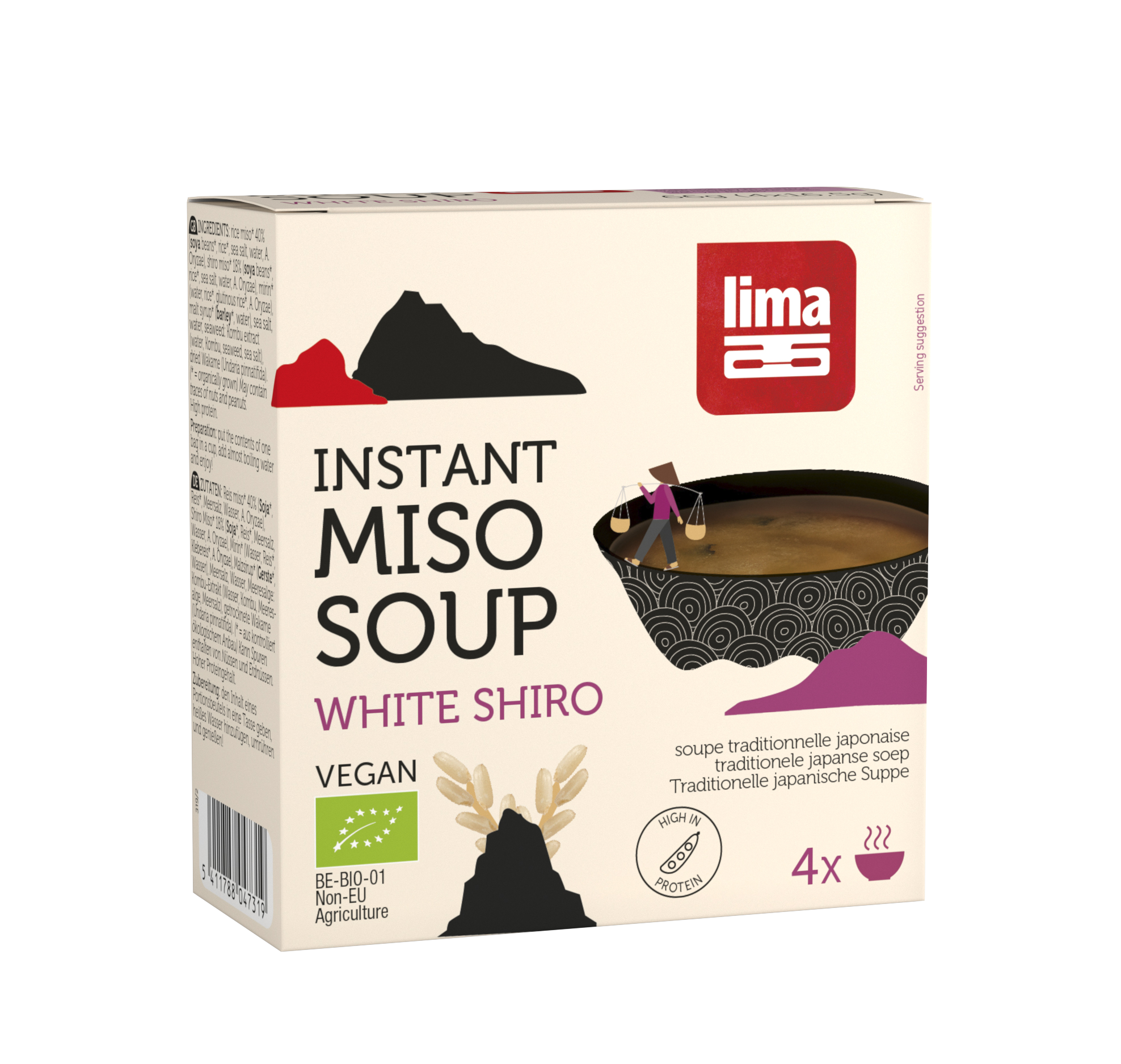 Lima Instant white shiro miso soupe bio 66g